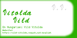 vitolda vild business card